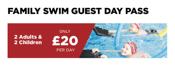 Family Guest Day Pass - £20 (2 Adults & 2 Chlidren)