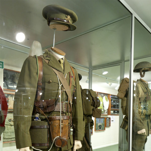 Uniform on dislpay at the Combined Military Services Museum